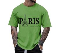 Mens T-Shirts Short Sleeve Plain Tshirts Casual Crew Neck Basic T Shirt Fitted Stretch Tee Shirts Everyday Wear Undershirt Japanese Aesthetic Clothes (Green,4XL)