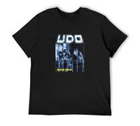 Men's T-Shirts U.D.O. Animal House Heavy Metal UDO Saxon Accept Running Wild Black XXL