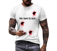 Men'S T-Shirts,Worry It'S Not Printing Bloody Shirt