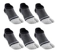 Men's Tabi Socks Flip Flop Split Toe Big Toe Cotton Athletic 4 Pack 6 Pack, 6 Color C, Medium
