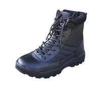 Men's Tactical Combat Boots Lightweight Military Boots for Men with Side Zip, Lace up Ankle Boots with Non Slip Sole, Breathable Durable Patrol Boots, Desert Hiking Outdoor Footwear