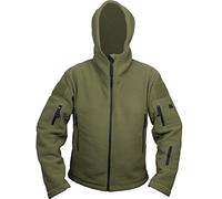 Mens Tactical Military Army Combat US British Fleece Recon Hoodie Jacket Security Police Smock XX-Large Green