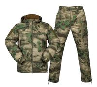 Men's Tactical Suit Hunting Combat Uniform Suit Shirt And Pants Rip-Stop Uniforms Airsoft Clothing War Game Army Multicam Military Paintball Hunting Shooting Camo Gear,C,Trousers L