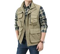 Men's Tactical Vest Summer Photographer Waistcoat Tool Many Pocket Mesh Work Sleeveless Jacket
