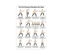 Men's Tai Chi Practice- Balance And Posture Training Canvas Poster Bedroom Decor Landscape Office Room Decor Gift 16x24inch(40x60cm)
