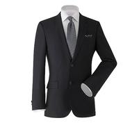 Men's Tailored Fit Wool-Blend Suit Jacket, Black, 46R