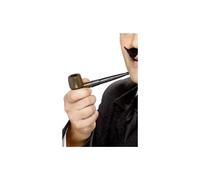 Smiffys Old England Costume Pipe Accessory, Brown Plastic Smoking Pipe for Fancy Dress, Detective and Historian Character Props, Historical Dress Up Accessories for Adults, One Size