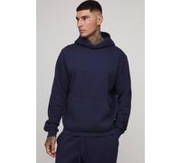 Men's Tall Essential Regular Fit Over the Head Hoodie | Navy | Size Large | BOOHOOMAN