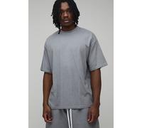 Men's Tall Essential Washed Oversized Heavyweight T-Shirt | Washed Grey | Size X-Large | BOOHOOMAN