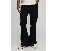 Men's Tall Extreme Flared Denim Jeans | True Black | Size 32 | BOOHOOMAN