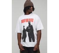 Men's Tall Oversized Twenty One Pilots License Printed T-Shirt | White | Size 2X-Large | BOOHOOMAN