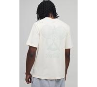 Men's Tall Regular Coca Cola Tennis License Print T-Shirt | Ecru | Size X-Large | BOOHOOMAN