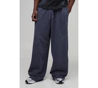 Men's Tall Relaxed Wide Leg Carpenter Joggers | Grey | Size 2X-Large | BOOHOOMAN