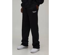 Men's Tall Straight Leg Limited Edition Washed Joggers | Black | Size X-Large | BOOHOOMAN