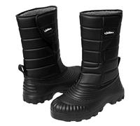 Men's Tall Winter Snow Boots -Waterproof Duck Shell, Warm Fleece Lined, Lightweight & Slip-Resistant Lug Sole, Insulated Cold-Weather Outdoor Work & Hiking Boots Black 8.5UK