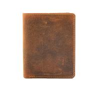 Mens Tan Colour Hunter Leather Wallet RFID Secure Bifold Gift Box HOL90