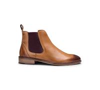 Mens Tan Leather Classic Retro Smart Causal Formal Chelsea Dealer Vintage Boots