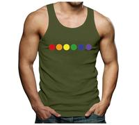 Mens Tank Top Gay LGBTQ Pride Holidays Vest Rainbow T Shirt Summer Tank Top LGBT Gay Pride Day Awareness Mens Vest Tank Top Pride Tank Top Rainbow Pattern Sleeveless T Shirt LGBTQ Clothing