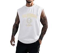 Mens Tank Tops Multipack Cotton Vest for Men Sleeveless Undershirt Basic Plain Color Underwear Mens White Tank top Mens Gym Vest Multipack Silk Shirts for Men UK (White, M)
