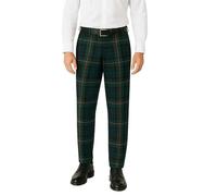 Men's Tartan Trousers Regular fit, Expandable Waist, Plaid Check - Formal, Casual - Tartan Pants for Any Season, Wedding, Golf - Gunn Tartan (Waist 36, Inseam 34 inch)