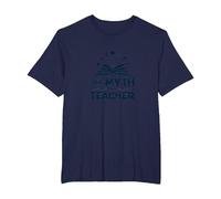 Mens Teachers The Myth The Legend Humor Gift T-Shirt, Men's Big and Tall, Navy, 2X Tall