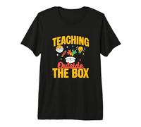 Mens Teaching Outside The Box Special Education for SpEd Teachers Premium T-Shirt