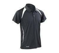 Mens Team Polo Shirt Short Sleeve Quick Dry Gym Top Running Cycling Sports Spiro