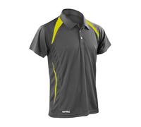Mens Team Polo Shirt Short Sleeve Quick Dry Gym Top Running Cycling Sports Spiro