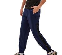 Men's Tear Away Pants Split Snap Button Tapered Leg Sweatpants Trendy Comfy Relaxed Fit Trousers with Pockets Outdoor Athletic Gym Workouts Pant Daily Wear