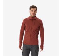 Men's Technical Merino Wool Hooded Jumper - Resist Brown