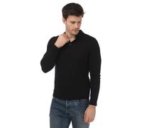 Men's Ted Baker Kamber Long Sleeve Merino Wool Core Polo in Blue