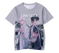 Men's Tee Link Anime Click 3D Printed T-Shirt Casual Harajuku Short Sleeve Unisex Fashion Tops Cosplay Hip Hop Streetwear-A||m