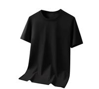 Men's Tee Shirt Breathable Plain Gym Tshirt for Men Casual Athletic Short Sleeve Slim Fit Round Neck Summer Training Tee Classic Versatile Basic T-Shirt for Working Running Fishing S-5XL