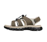 Men's Teenagers Quick Dry Hiking Sandals, Non-Slip Rugged Sole Adjustable Drawstring Summer Water Shoes, Breathable Odor-Resistant Soft Footwear for Outdoor Beach Driving Walking(Khaki,6.5 UK)