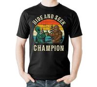 Men's Tees-Soft Fitted Cool Design Graphic T Shirt, Bigfoot Alien, 3XL