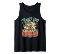 Mens Tennis DAD Like A Regular DAD BUT Cooler Fun Dad Tank Top