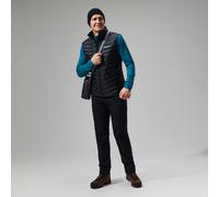 Berghaus Men's Tephra Stretch Reflect 2.0 Vest Jacket Gilet | Extra Warmth | Packable | Lightweight | Polartec, Black/Black, XS