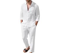 Mens Textured Track Suits 2 Piece Tracksuit Set with Hoodie Sweatshirt and Sweatpants 2025 Casual Sweatsuit Airport Outfits Sports Wear Sets Y2K Jogging Suit Xmas (Mens Tracksuits White,XXL)