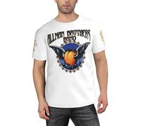 Men's The American Allman Rock Brothers Band T-Shirt Casual Short-Sleeve Tees Concert Merch Lightweight Tee-Shirt Black M