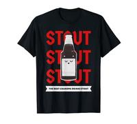 Mens The Best Grandpa Drinks Stout Kawaii Dark Beer Drinking T-Shirt