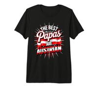 Mens The Best Papas are Austrian Dad Father Pride Premium T-Shirt