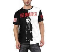 Men's The Boo*nd%ocks Huey and Riley T-Shirt Casual Short-Sleeve Tees Concert Merch Lightweight Tee-Shirt Black L