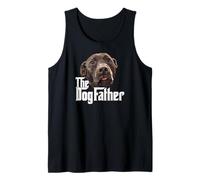 Mens The Dog Father Chocolate Lab Dad Brown Labrador Dad Tank Top