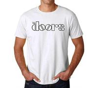 Men's The Doors T Shirt Rock Band Music Legend Icon Jim Retro Vintage White M