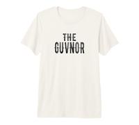 Mens The Guvnor Dad Fathers Day Boss Bold Graphic Premium T-Shirt