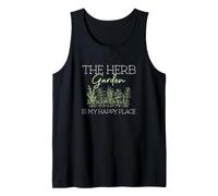 Mens The Herb Garden is My Happy Place Herb Gardening Herbalists Tank Top