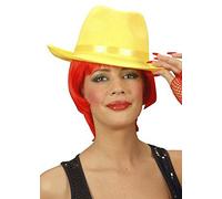 Mens The Mask Style Yellow Fedora Hat