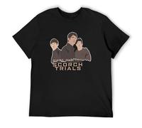 Men's The Maze Runner Thomas New Minho Black T-Shirts Black XXL