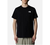 Men's The North Face Mens Redbox T Shirt Regular Fit Crew Neck SS Summer Graphic Tee - Black