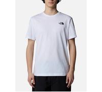 Men's The North Face Mens Redbox T Shirt Regular Fit Crew Neck SS Summer Graphic Tee - White